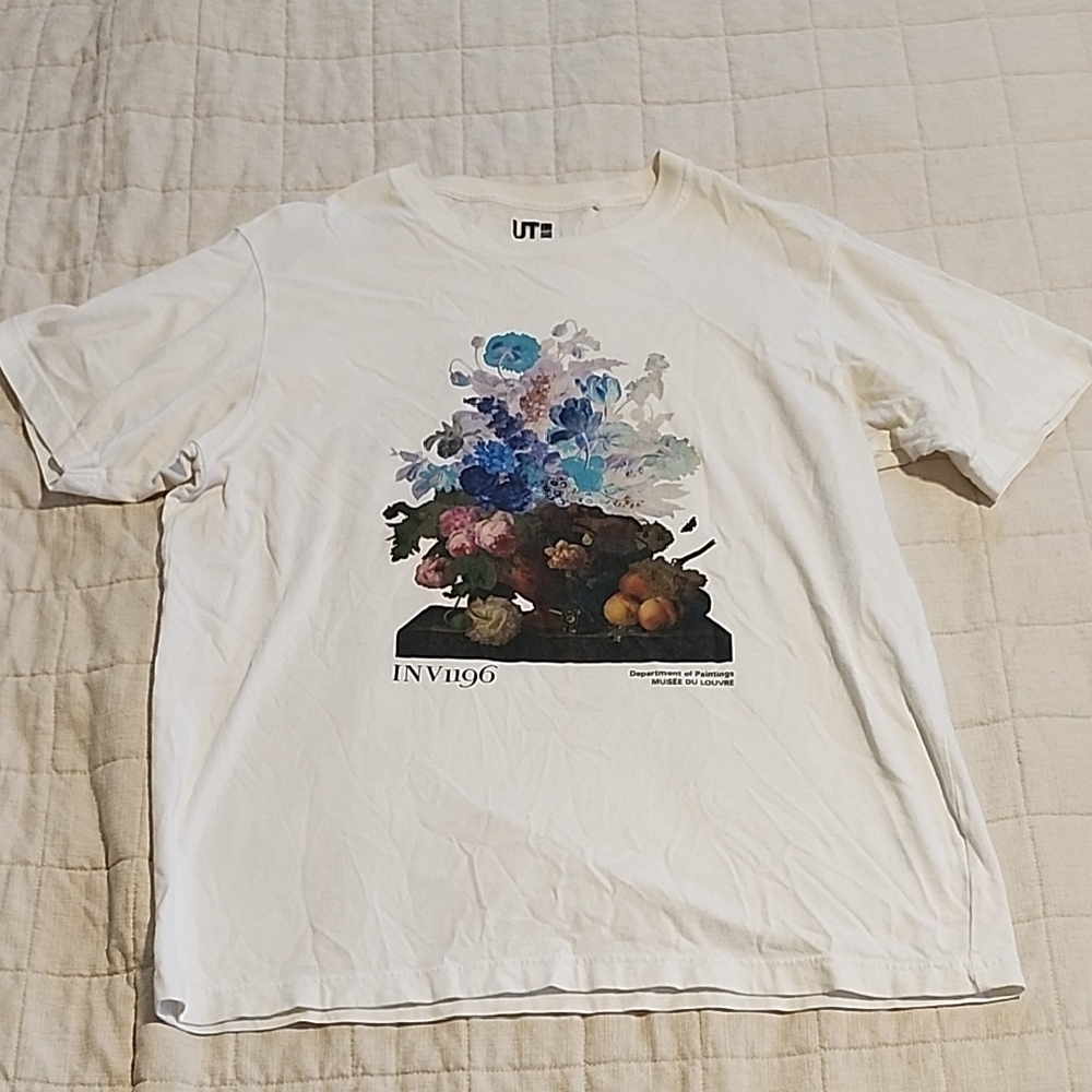 Uniqlo White Musée du Louvre T-Shirt